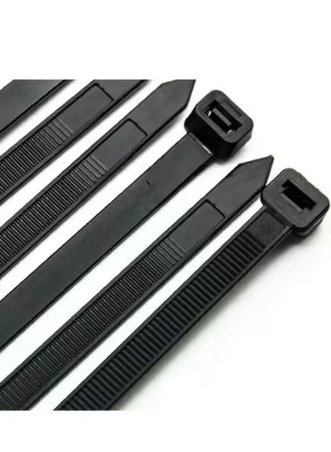 Cable Zip Ties Heavy Duty 12 Inch, Ultra Strong Plastic Wire Ties with 120 Pounds Tensile Strength, 100 Pieces, Nylon Tie Wraps with 0.3 Inch Width in Black & White, Indoor and Outdoor UV Resi - Image 1